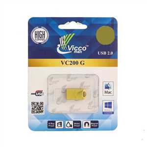 فلش ویکو 32 گیگابایت VICCO VC200G USB 2.0 32G - گلد