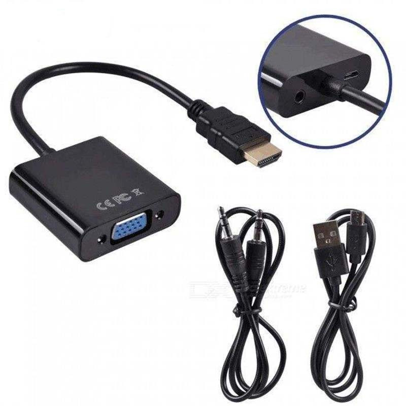 تبدیل HDMI به VGA با خروجی صدا پاوردار