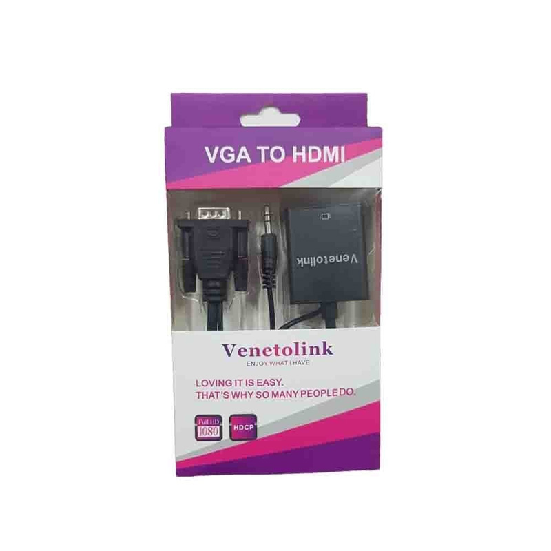 تبدل VGA به HDMI با کابل صدا