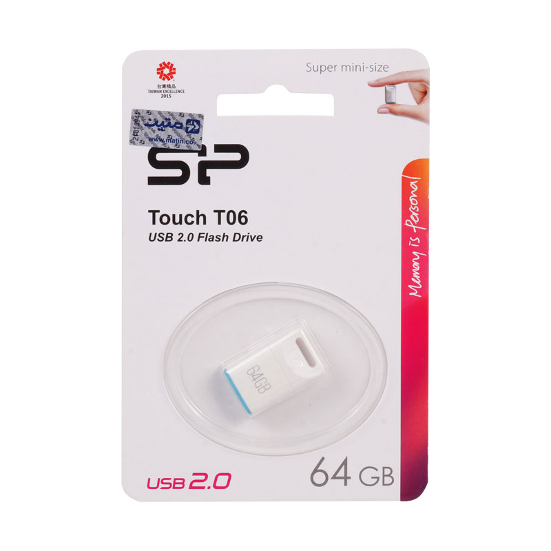 فلش سیلیکون پاور 64 گیگا بایت SP TOUCH T06 64G