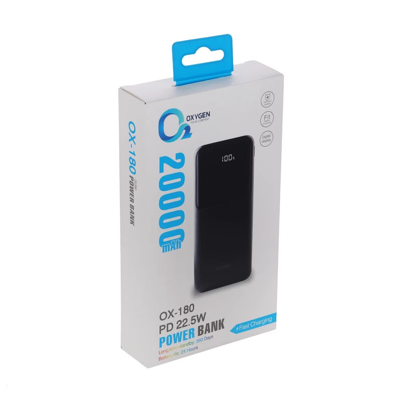 پاوربانک اکسیژن OXYGEN OX-180 ظرفیت 20000