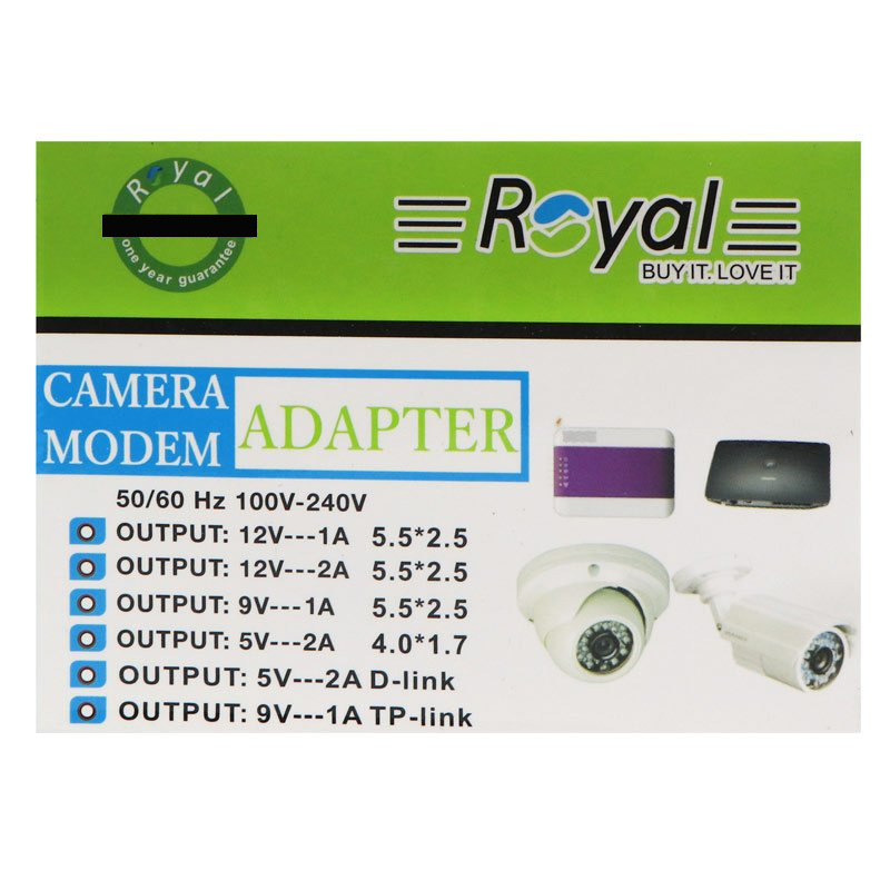 آداپتور مودم ROYAL 9V1A تک سر-TP-LINK