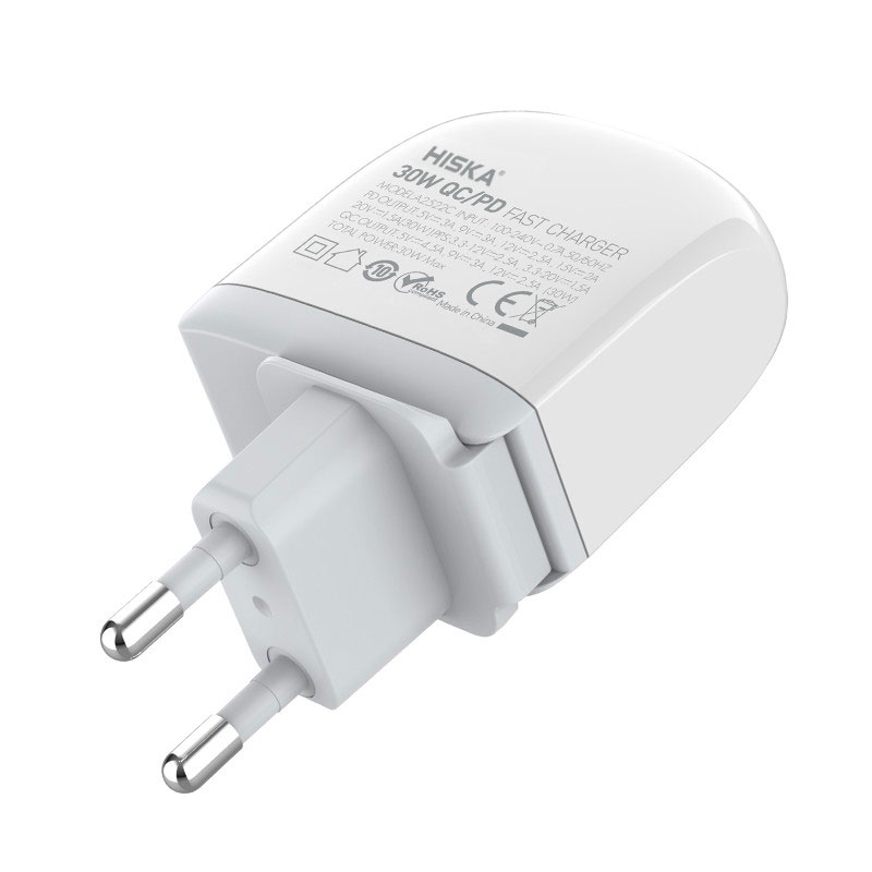 شارژر دیواری هیسکا HISKA H-115PD 30W + کابل TYPE C