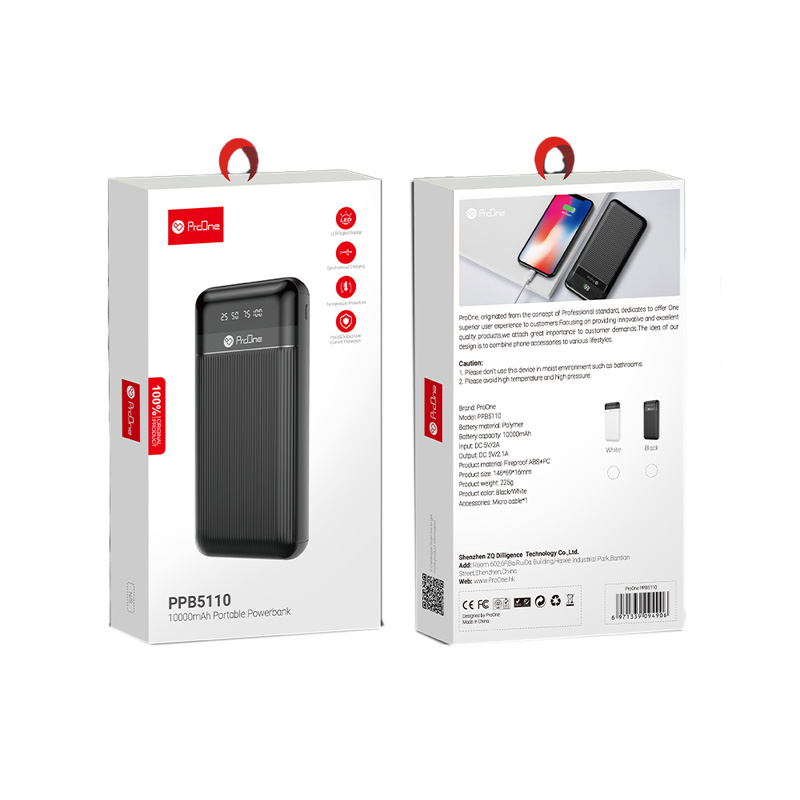 پاوربانک پرووان PROONE PPB5110 ظرفیت 10000