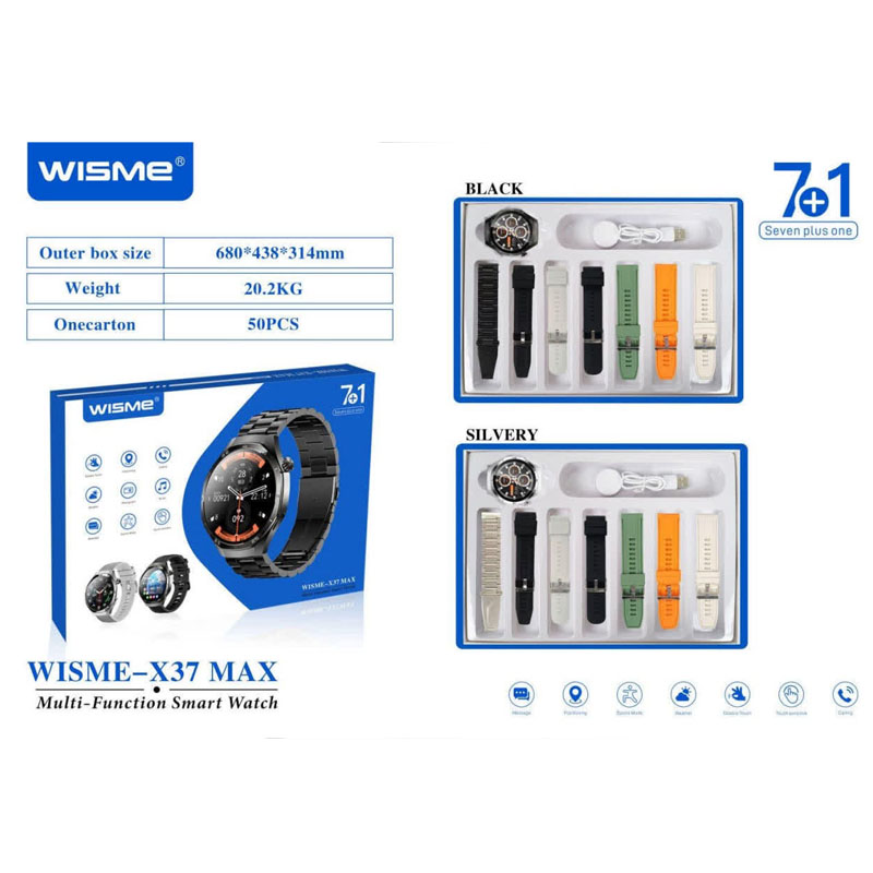 ساعت هوشمند SMART WATCH WISME X37 MAX - بدون گارانتی