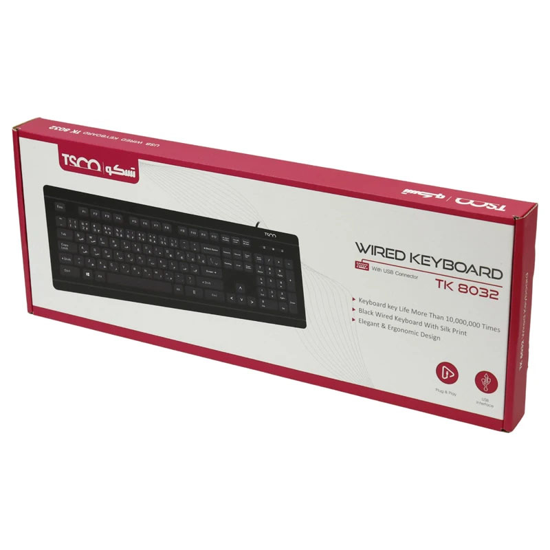 کیبرد سیم دار تسکو TSCO TK 8032