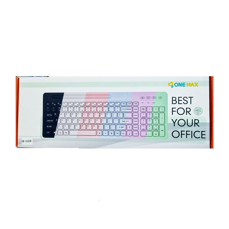 کیبرد بیسیم وانمکس ONEMAX OM-4200W - سفید
