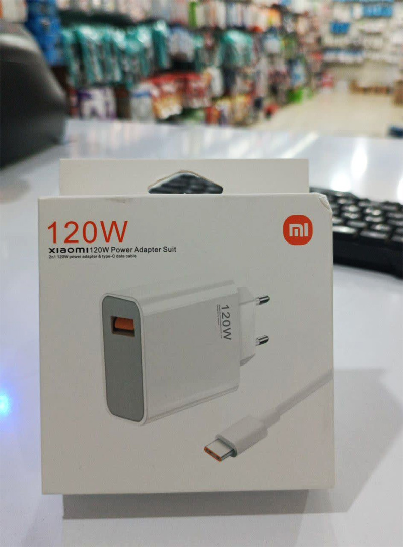 شارژر دیواری MI 120W + کابل TYPE C