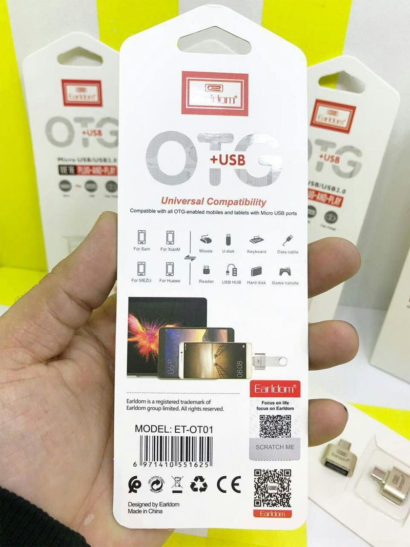 تبدیل او تی جی میکرو Micro USB OTG EARLDOM