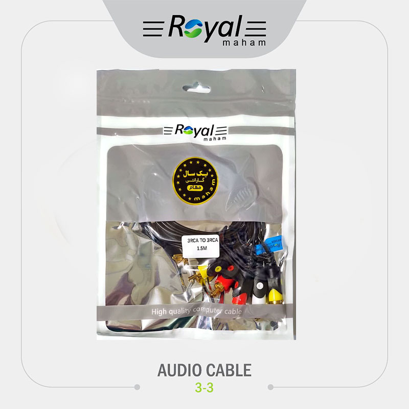 کابل 3 به 3 رویال ROYAL 1.5M