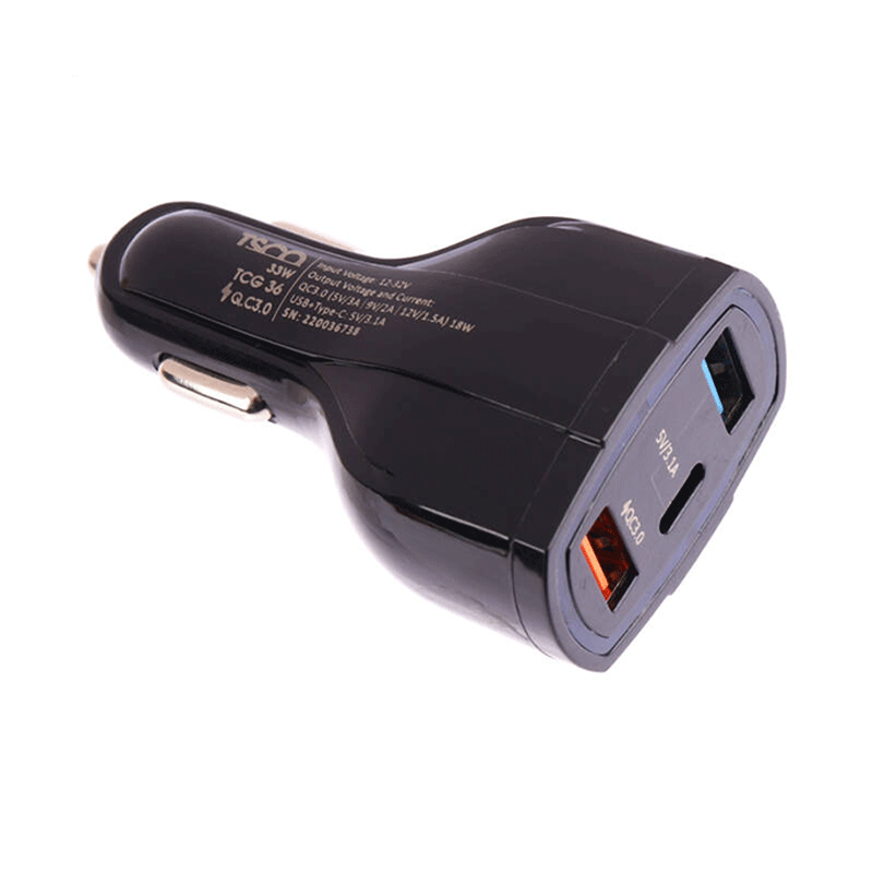 شارژر فندکی تسکو TSCO TCG36   + کابل TYPE C