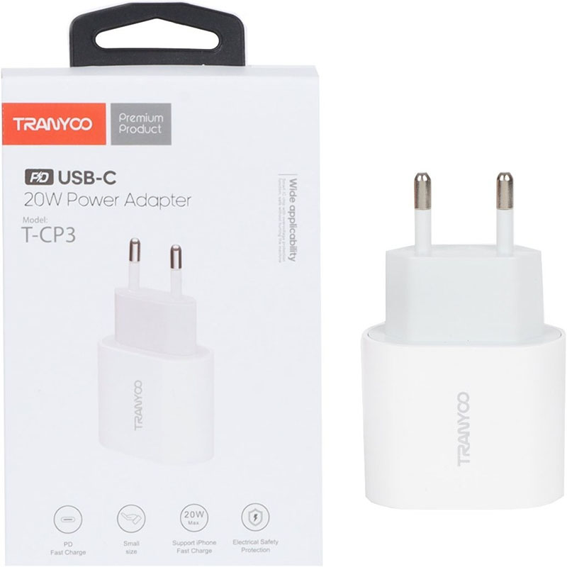 شارژر دیواری فست ترانیو TRANYOO T-CP3 20W