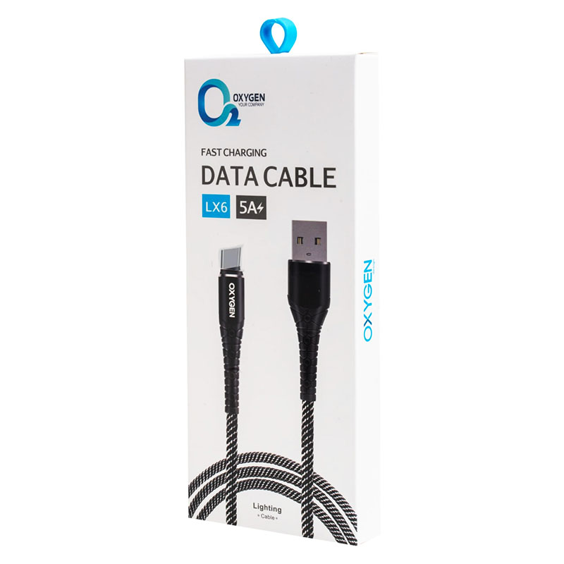 کابل شارژ TYPE C اکسیژن OXYGEN LX6 1M 5A