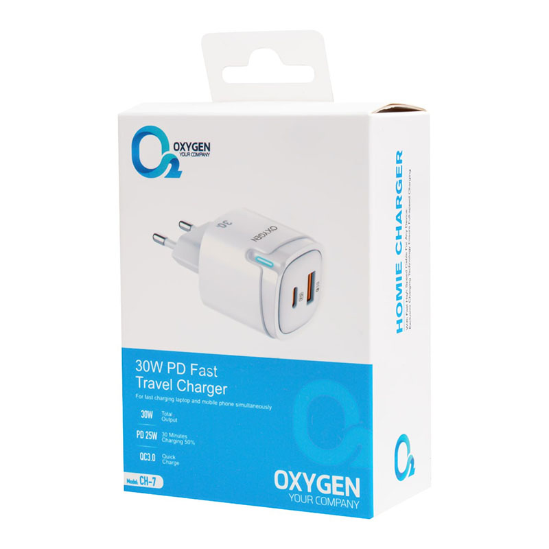 شارژر دیواری اکسیژن OXYGEN CH-7 30W