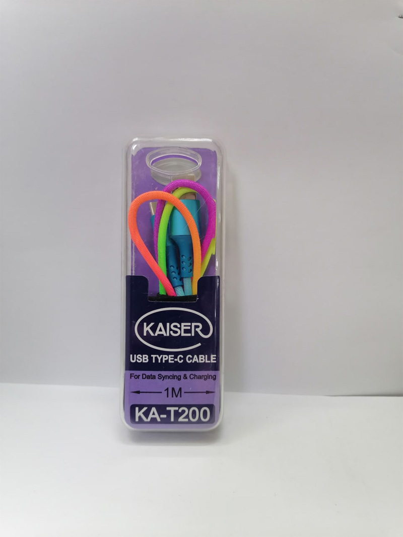 کابل شارژ TYPE C کایزر KAISER T-206