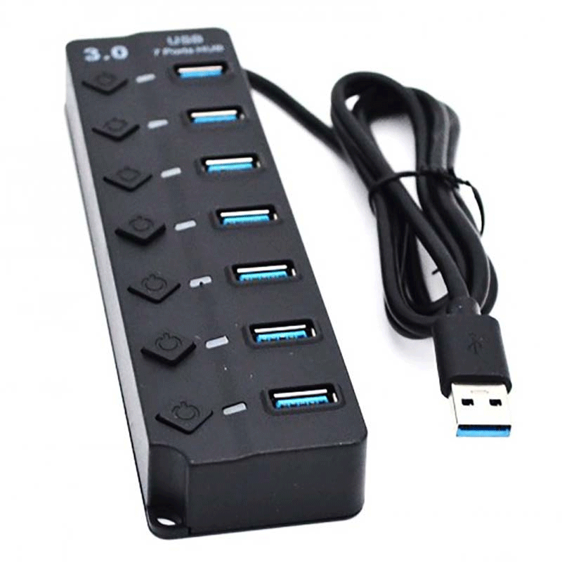 هاب 7 پورتHUB 507 USB 3.0 - کلیددار