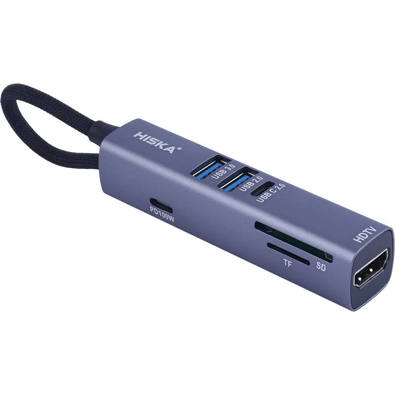 هاب 7 پورت Type-C هیسکا HISKA HR-53