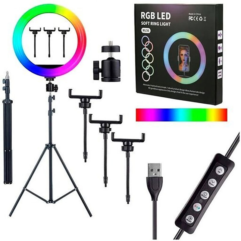 رینگ لایت "Ring Light MJ36 14 + پایه