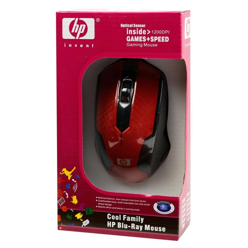 موس سیم دار اچ پی HP COOL FAMILY - سورمه ای
