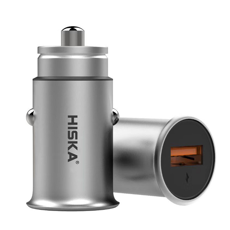 شارژر فندکی هیسکا HISKA HCC-308 + کابل MICRO