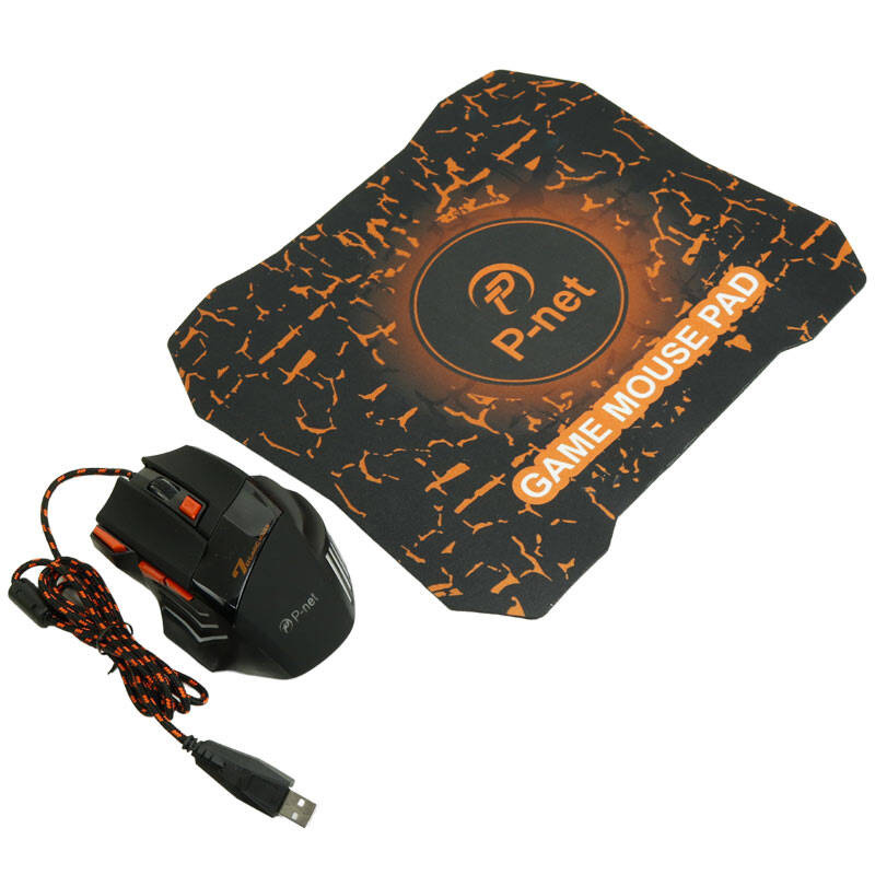 موس سیم دار پی نت گیمینگ P-NET GM.15 + پدموس