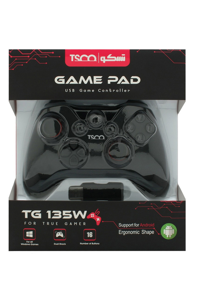 گیم پد بیسیم تک شوک فانتزی تسکو TSCO TG 135W