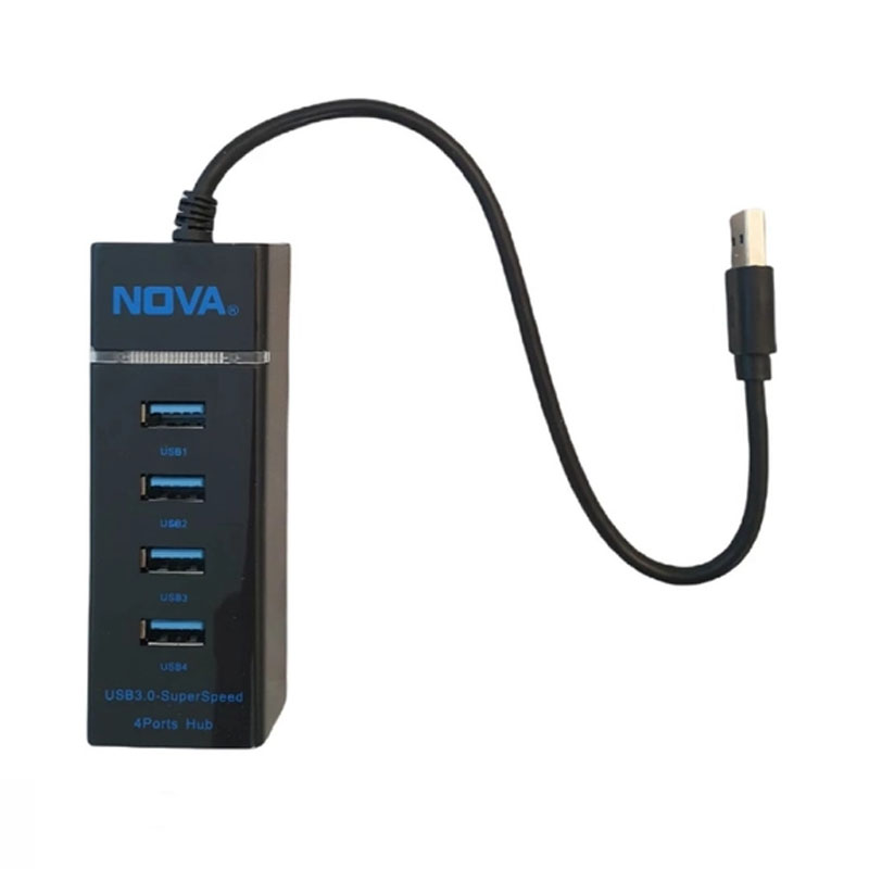 هاب 4 پورت X-NOVA X770B 30CM - USB 3.0