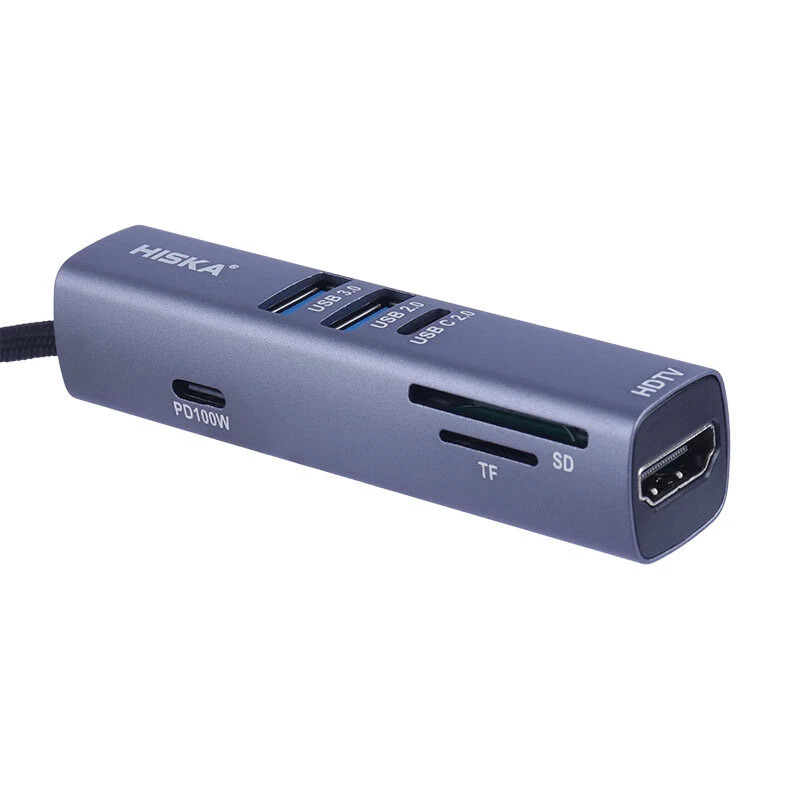هاب 7 پورت Type-C هیسکا HISKA HR-53