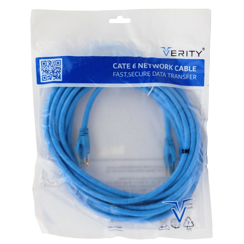 کابل شبکه وریتی VERITY CAT 6 5M