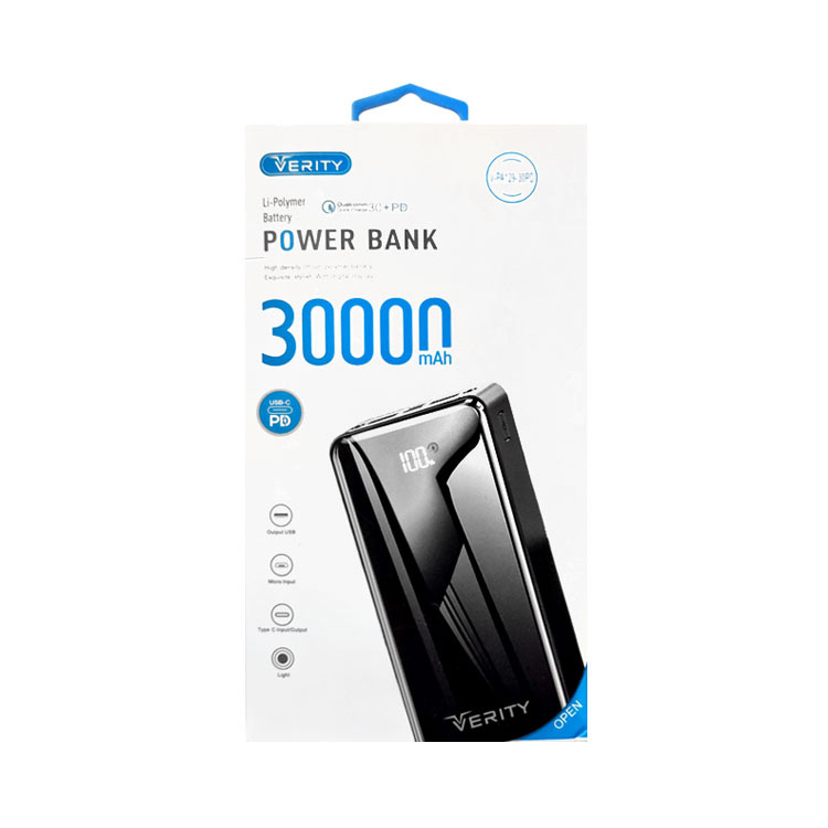 پاوربانک وریتی VERITY V-PA129-30PD ظرفیت 30000