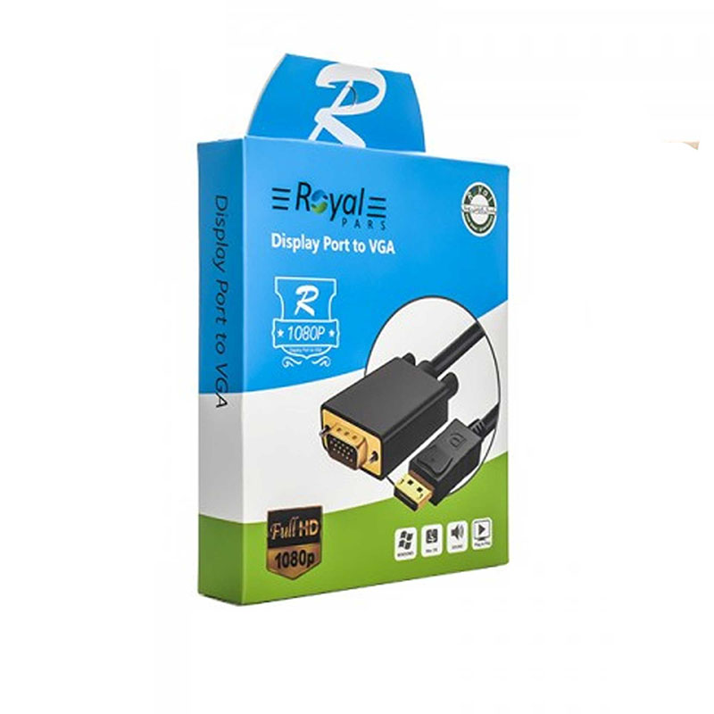کابل DISPLAY به VGA رویال ROYAL DP TO VGA 1.8M