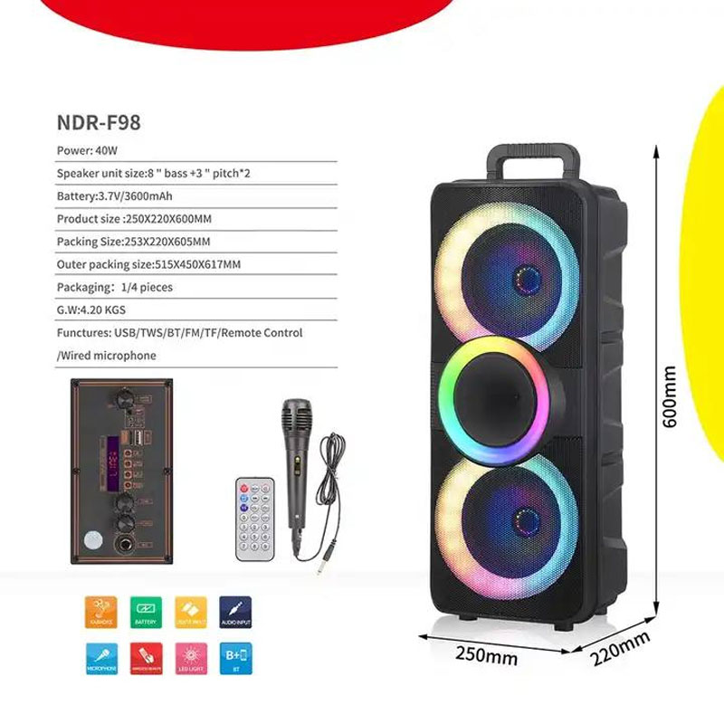 اسپیکر بلوتوثی NDR-F98
