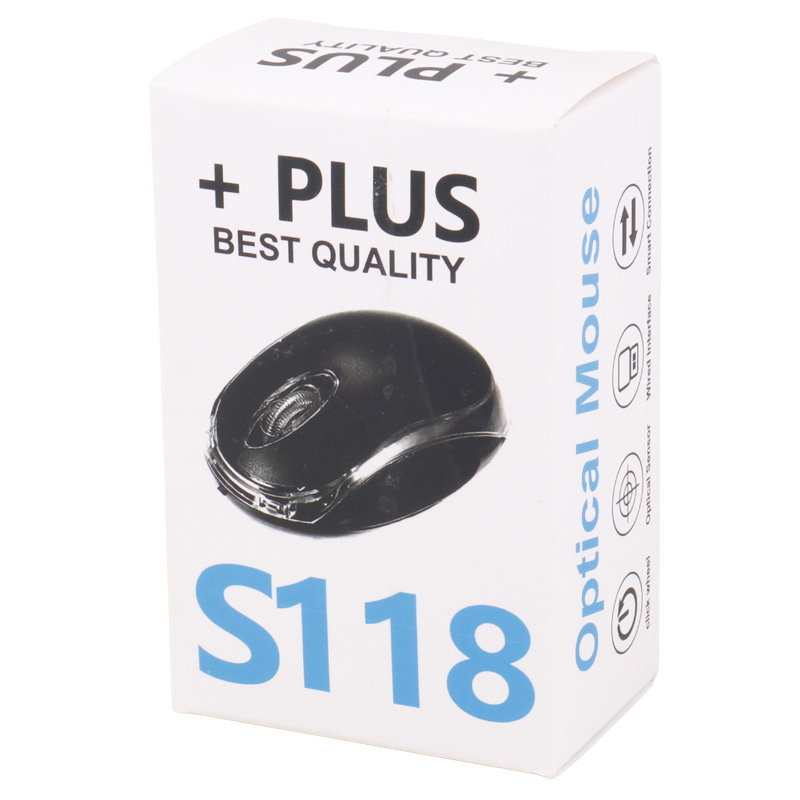موس سیم دار پلاس Plus S118