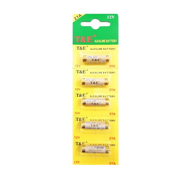 باتری T&E ALKALINE 27A - پک 5 تایی