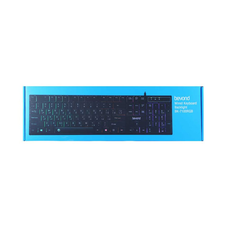 کیبرد سیم دار گیمینگ BEYOND BK-7100RGB