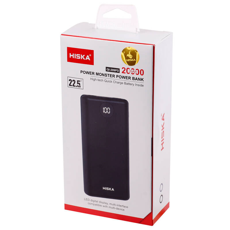 پاوربانک هیسکا HISKA QI-209PD ظرفیت 20000