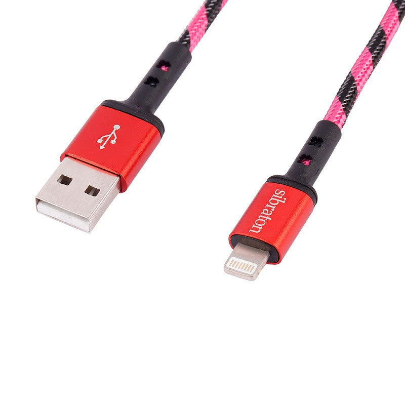 کابل شارژ آیفون سیبراتون SIBRATON S224i 1.1M 2.1A