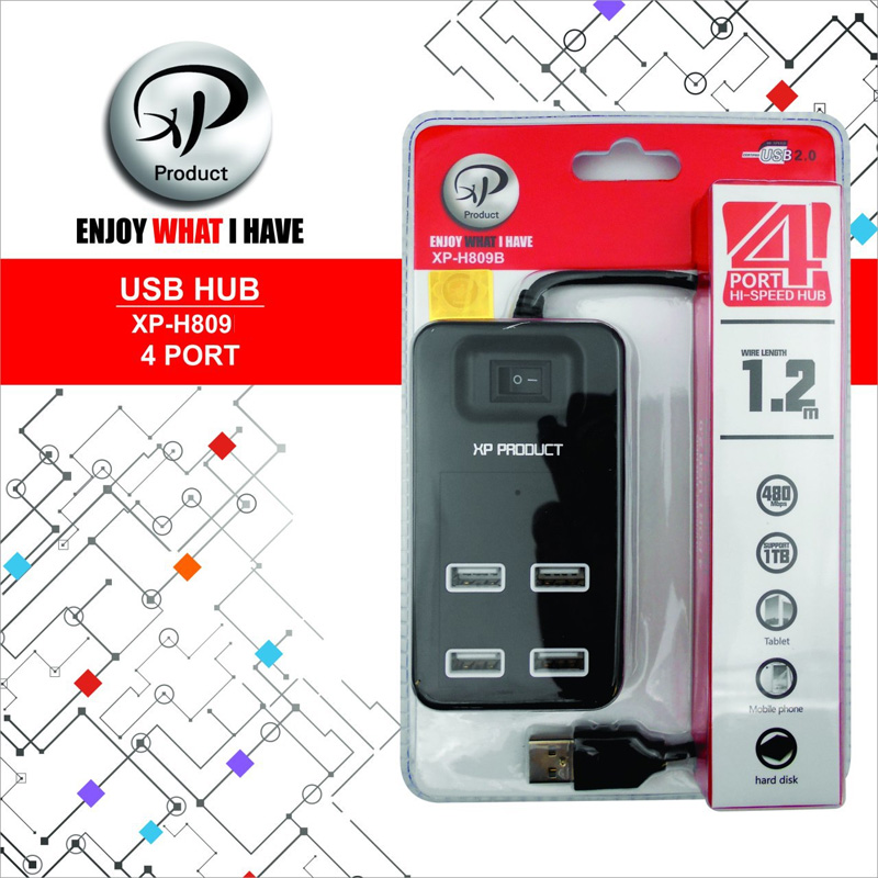 هاب 4 پورت XP-H809D USB 2.0