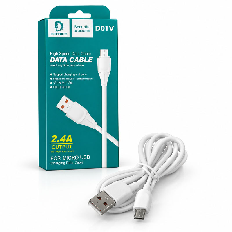 کابل شارژ میکرو DENMEN D01V