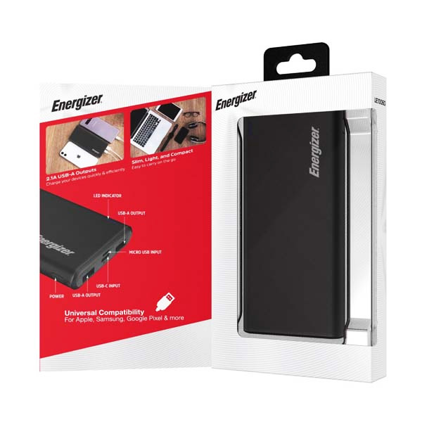 پاوربانک انرجایزر ENERGIZER UE10060 ظرفیت 10000 - سفید