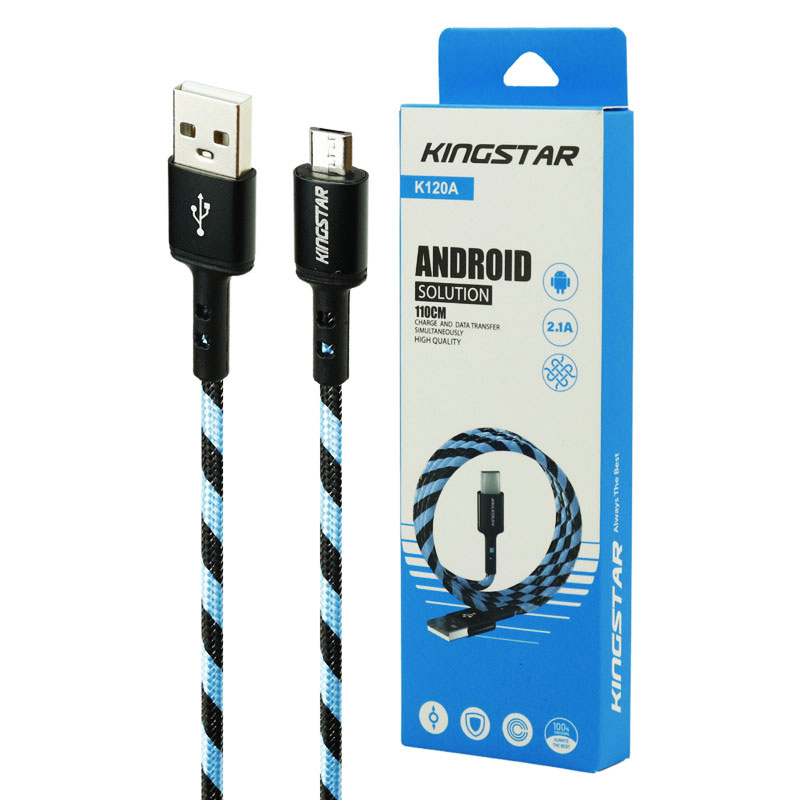 کابل میکرو کینگ استار KINGSTAR K120A 2.1A 1.1m