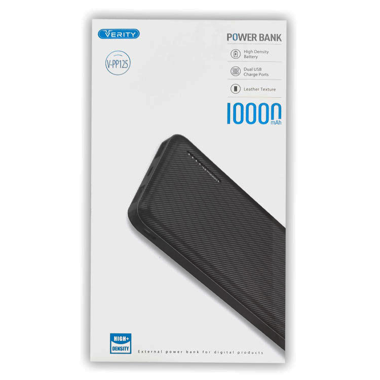 پاوربانک وریتی VERITY V-PP125 ظرفیت 10000- مشکی