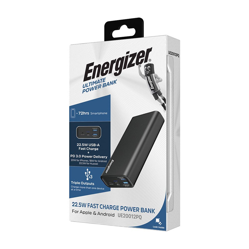 پاوربانک انرجایزر ENERGIZER UE20012PQ ظرفیت 20000