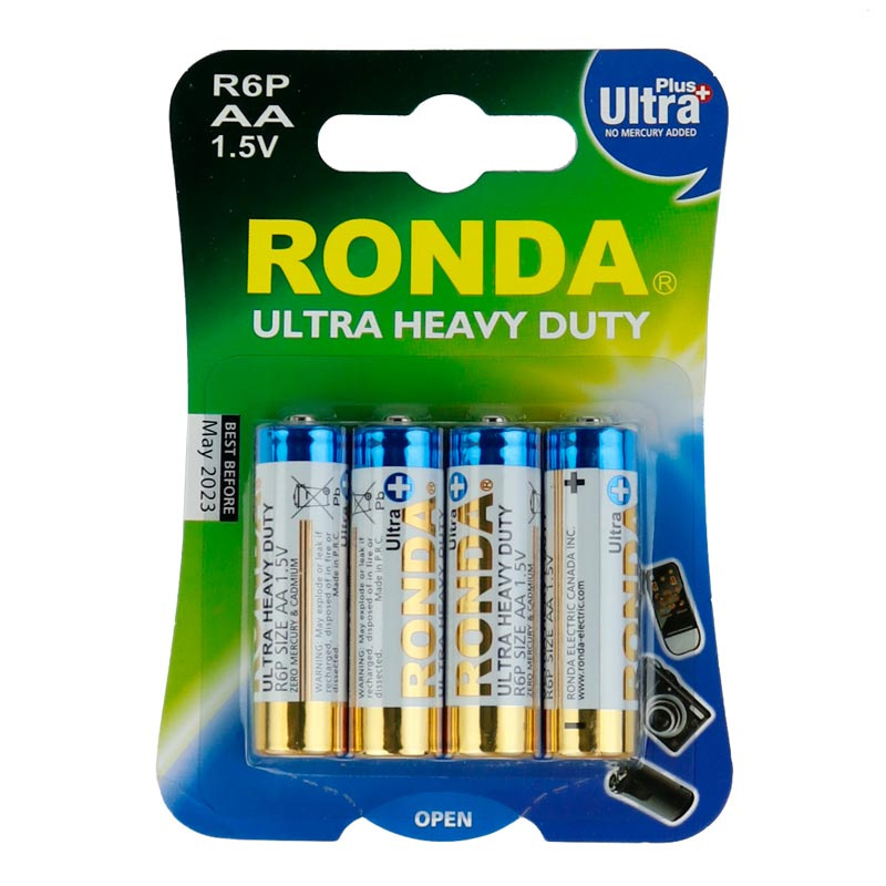باتری قلم 4 تایی Ronda Ultra Plus Heavy Duty R6P