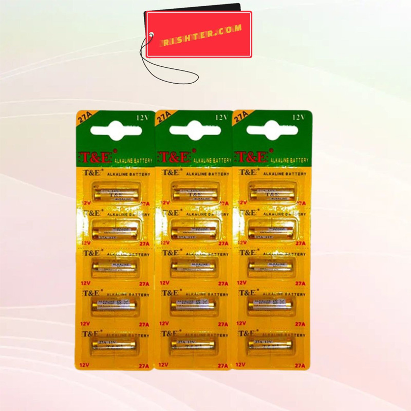 باتری T&E ALKALINE 27A - پک 5 تایی