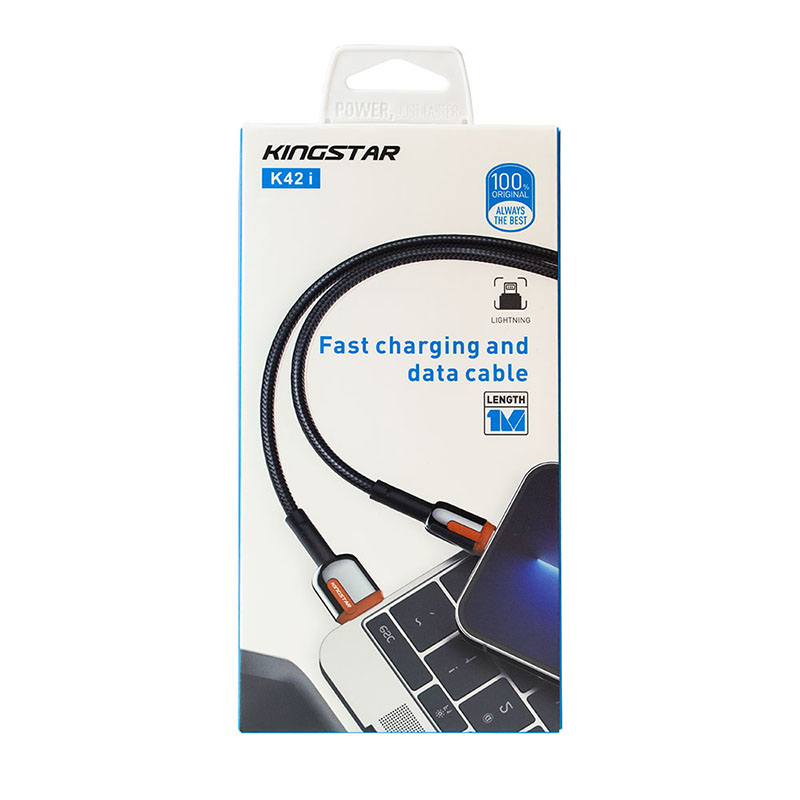 کابل شارژ آیفون کینگ استار KINGSTAR K42I 1M