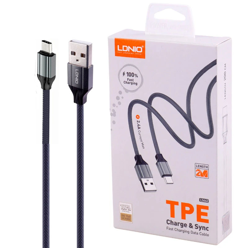 کابل شارژ TYPE C فست الدینیو LDNIO LS442 2M 2.4A