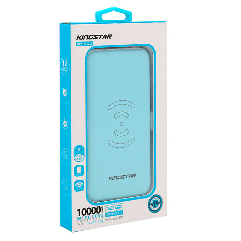 پاوربانک کینگ استار KINGSTAR KP10032W ظرفیت 10000- سفید