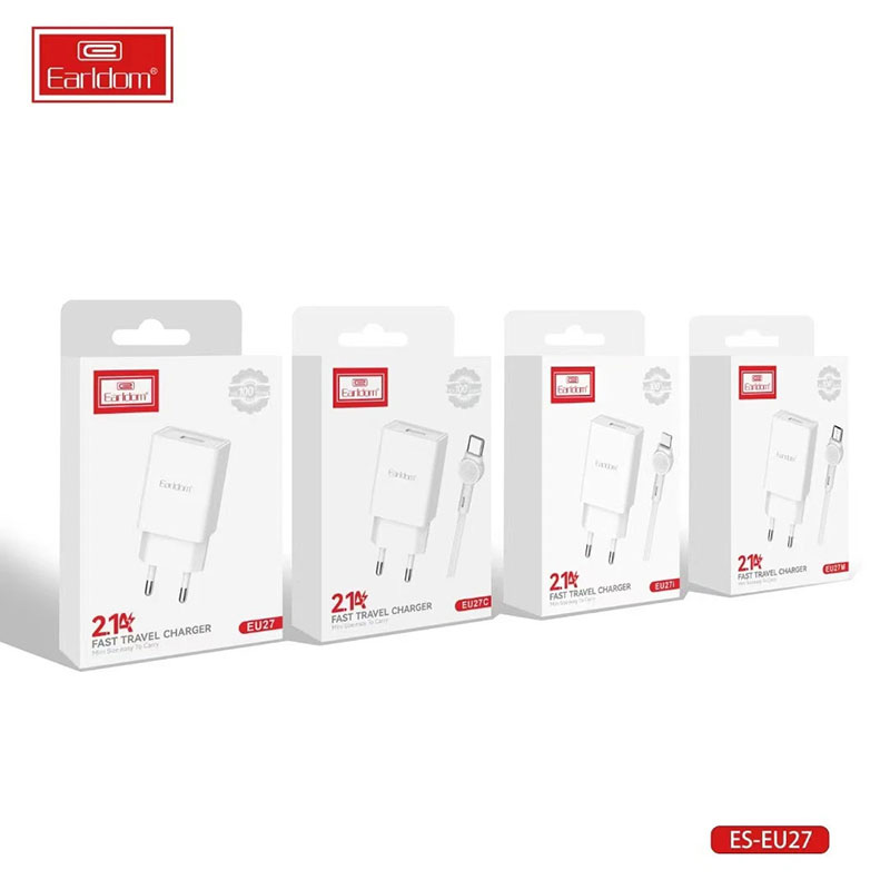 شارژر دیواری EARLDOM EU27M + کابل میکرو