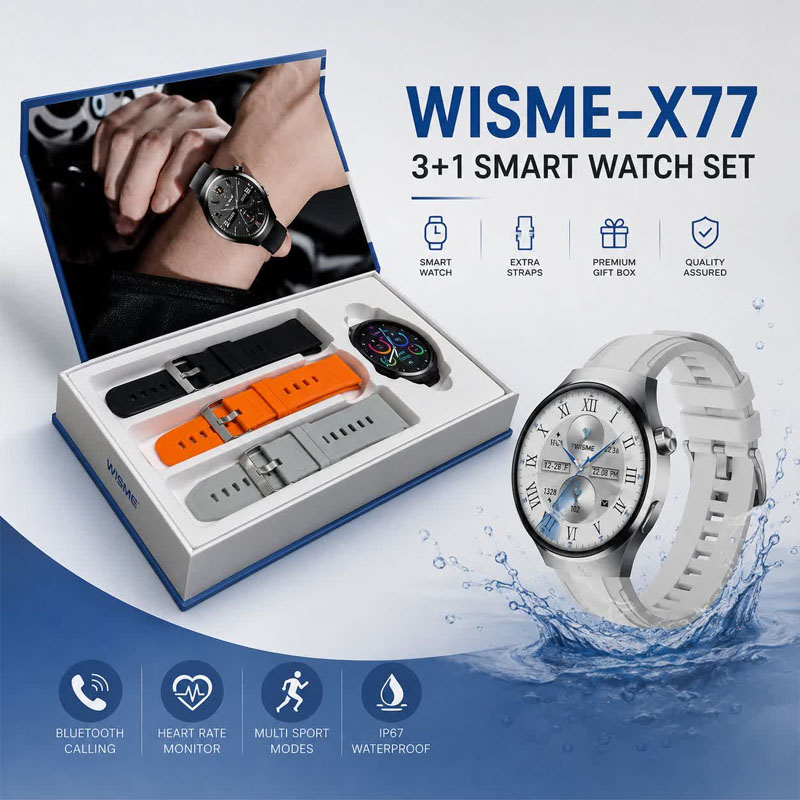 ساعت هوشمند SMART WATCH WISME X77 - بدون گارانتی